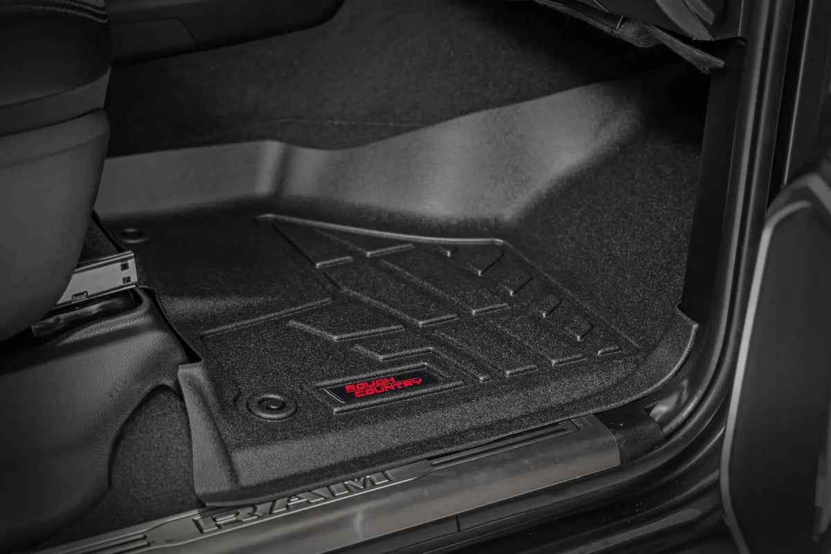 Sure-Fit Floor Mats | Front & Rear | Bucket | Crew | Ram 2500/3500 (19-26) by Rough Country