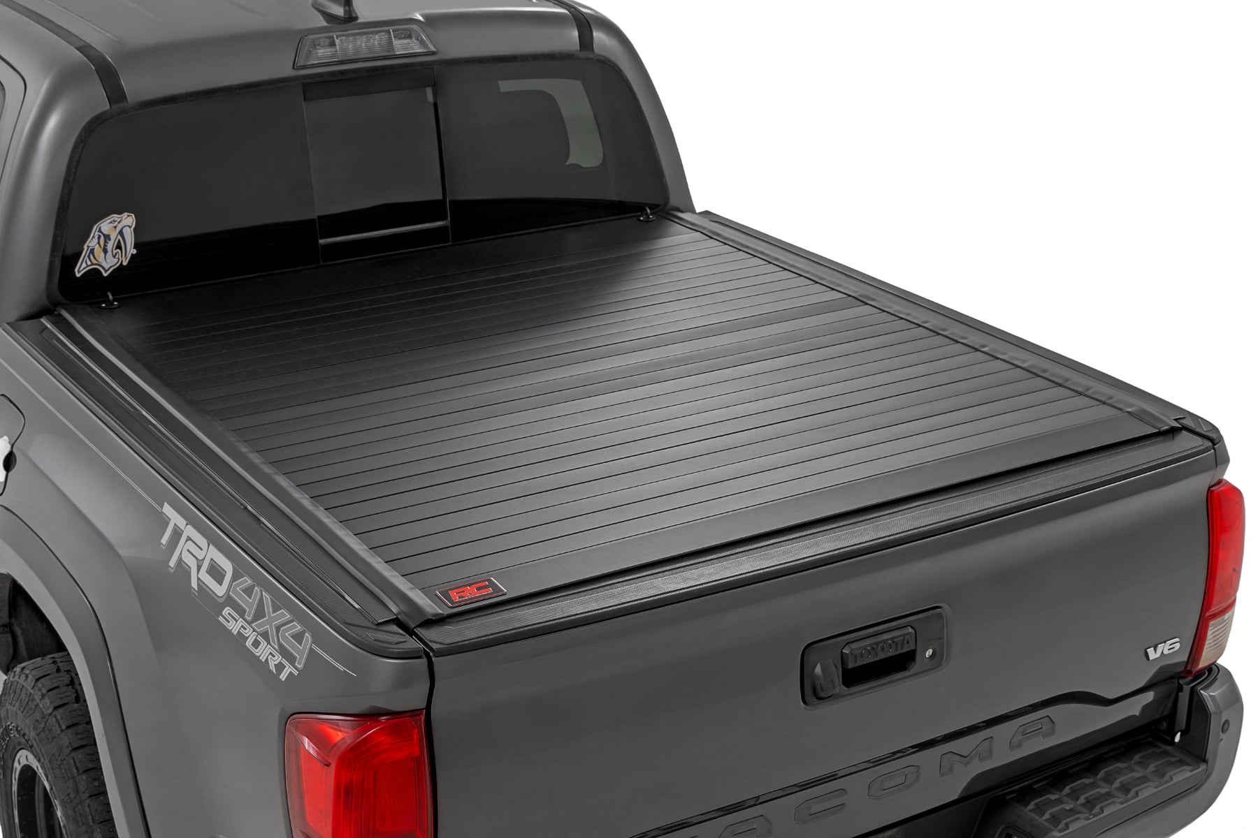 Hard Roll Up Bed Cover | 5' Bed | Toyota Tacoma 2WD/4WD (2016-2023) by Rough Country