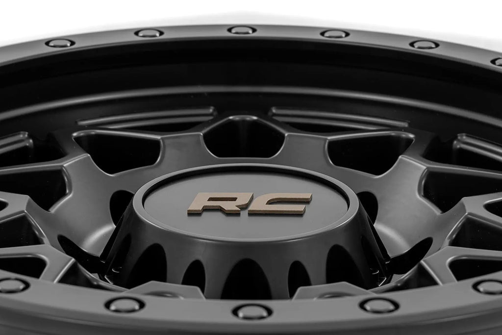 Rough Country 78 Series Wheel | Simulated Beadlock | Black | 18x9 | 8x170 | 0mm