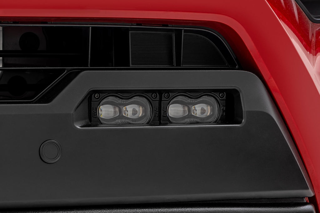 LED Fog Light Kit | 3x1.75 Inch Black Series Slim Aux | Toyota Tacoma (2024-2026) by Rough Country
