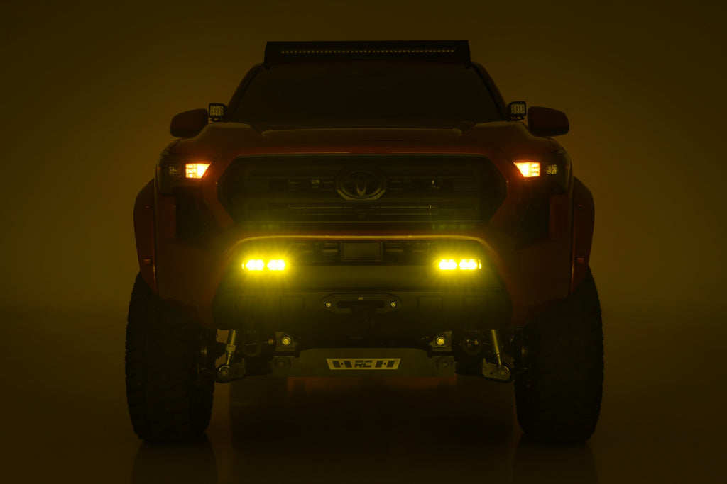 LED Fog Light Kit | 3x1.75 Inch Black Series Slim Aux | Yellow | Toyota Tacoma (2024-2026) by Rough Country