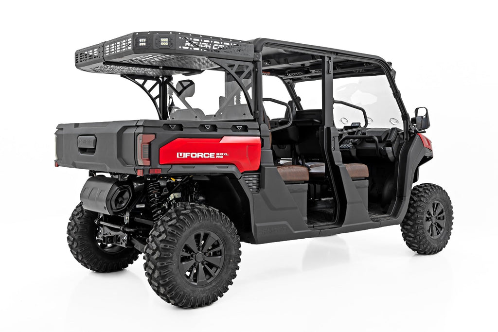 Cargo Rack | Dual 2" Black LED Pairs | Flush Mount | CFMOTO U10 1000 PRO by Rough Country