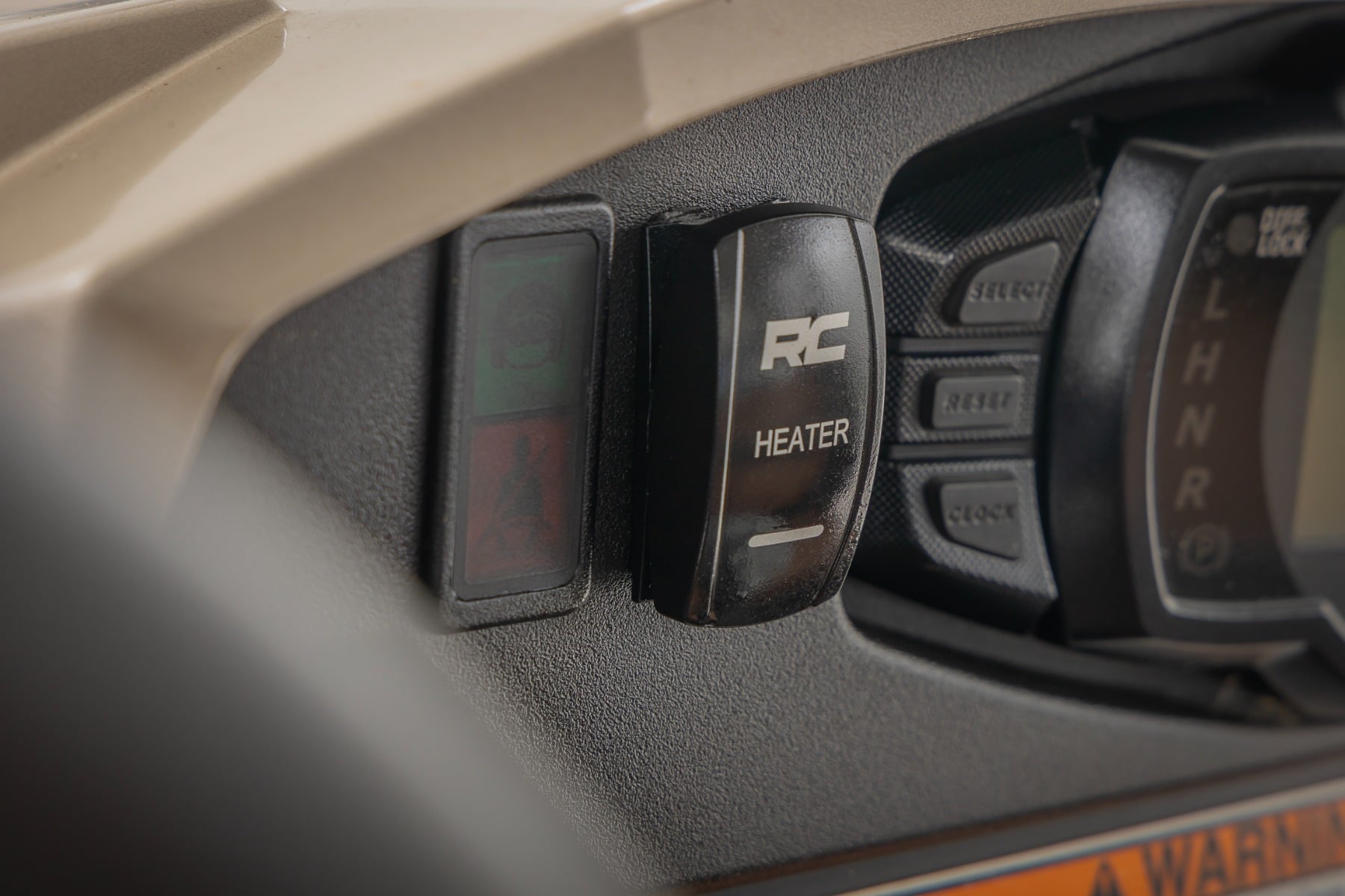 Rocker Switch | Cab Heater | 2x1 with Logo | Blue Back Light | Polaris General XP 4 1000 by Rough Country