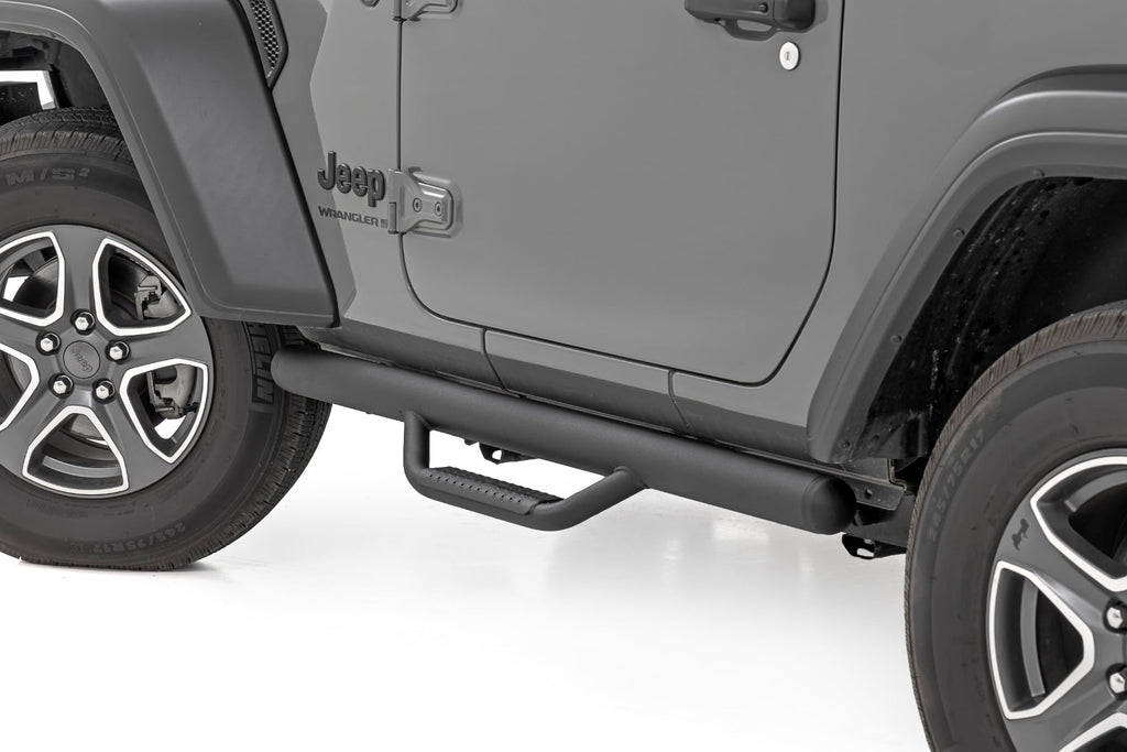 Nerf Steps | Full Length | 2 Door | Jeep Wrangler JL 4WD (2018-2026) by Rough Country