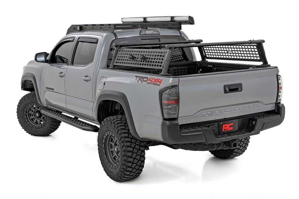 RPT2 Running Board | Double Cab | Black | Toyota Tacoma 2WD/4WD (2016-2023) by Rough Country
