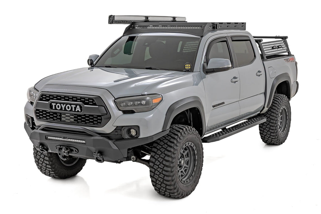 RPT2 Running Board | Double Cab | Black | Toyota Tacoma 2WD/4WD (2016-2023) by Rough Country