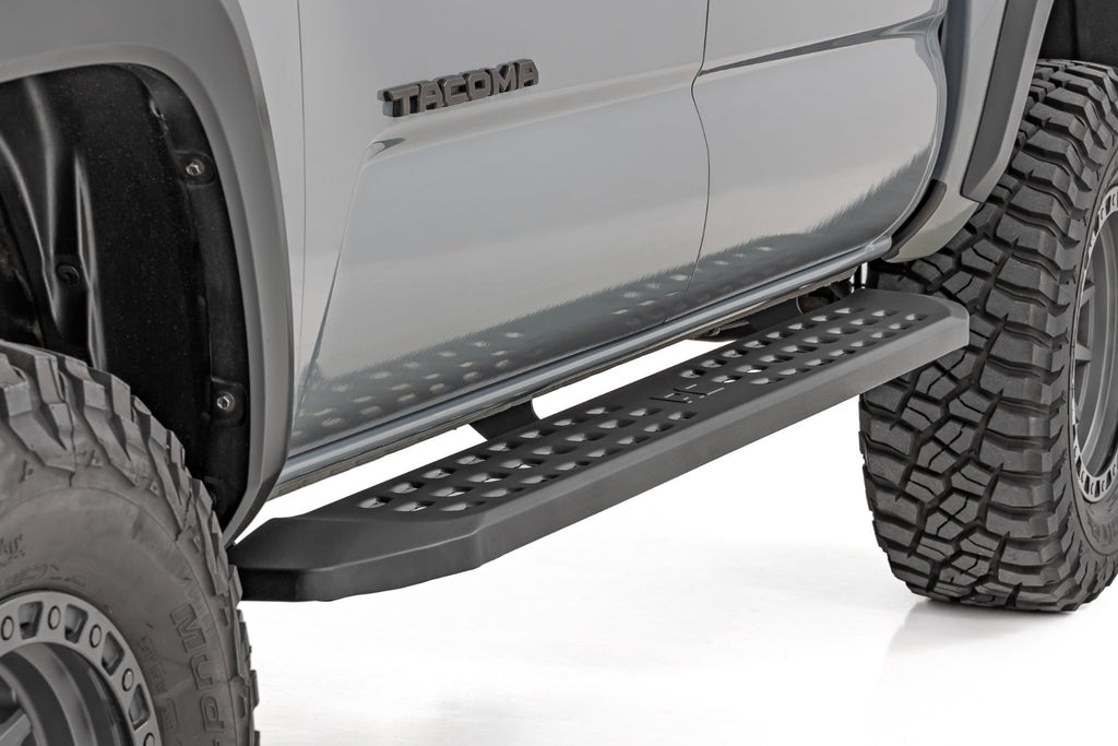 RPT2 Running Board | Double Cab | Black | Toyota Tacoma 2WD/4WD (2016-2023) by Rough Country