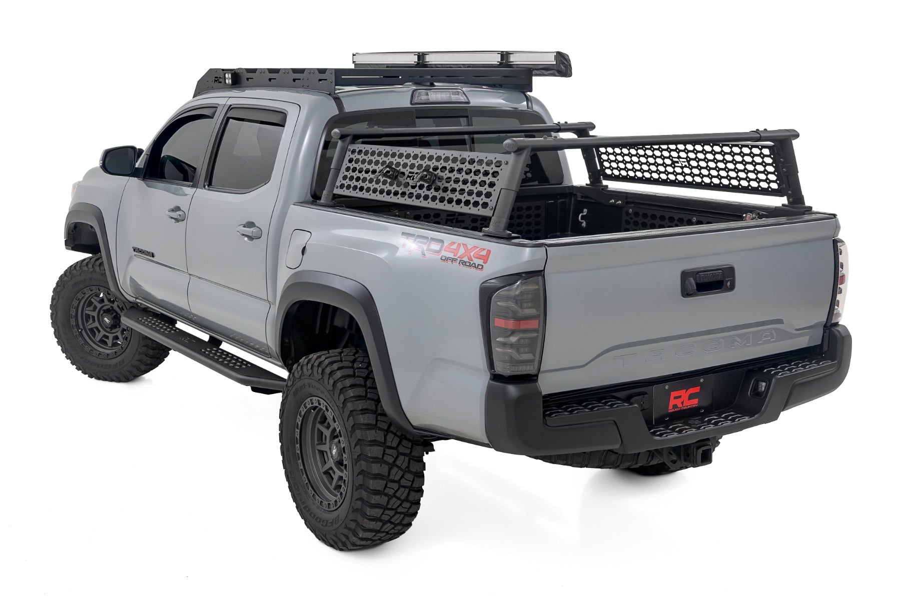 OV2 Running Boards | Side Step Bars | Crew Cab | Toyota Tacoma 2WD/4WD (16-23) by Rough Country