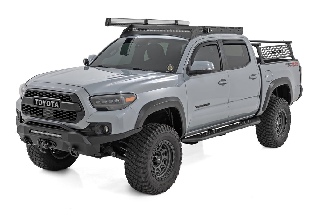 OV2 Running Boards | Side Step Bars | Crew Cab | Toyota Tacoma 2WD/4WD (16-23) by Rough Country