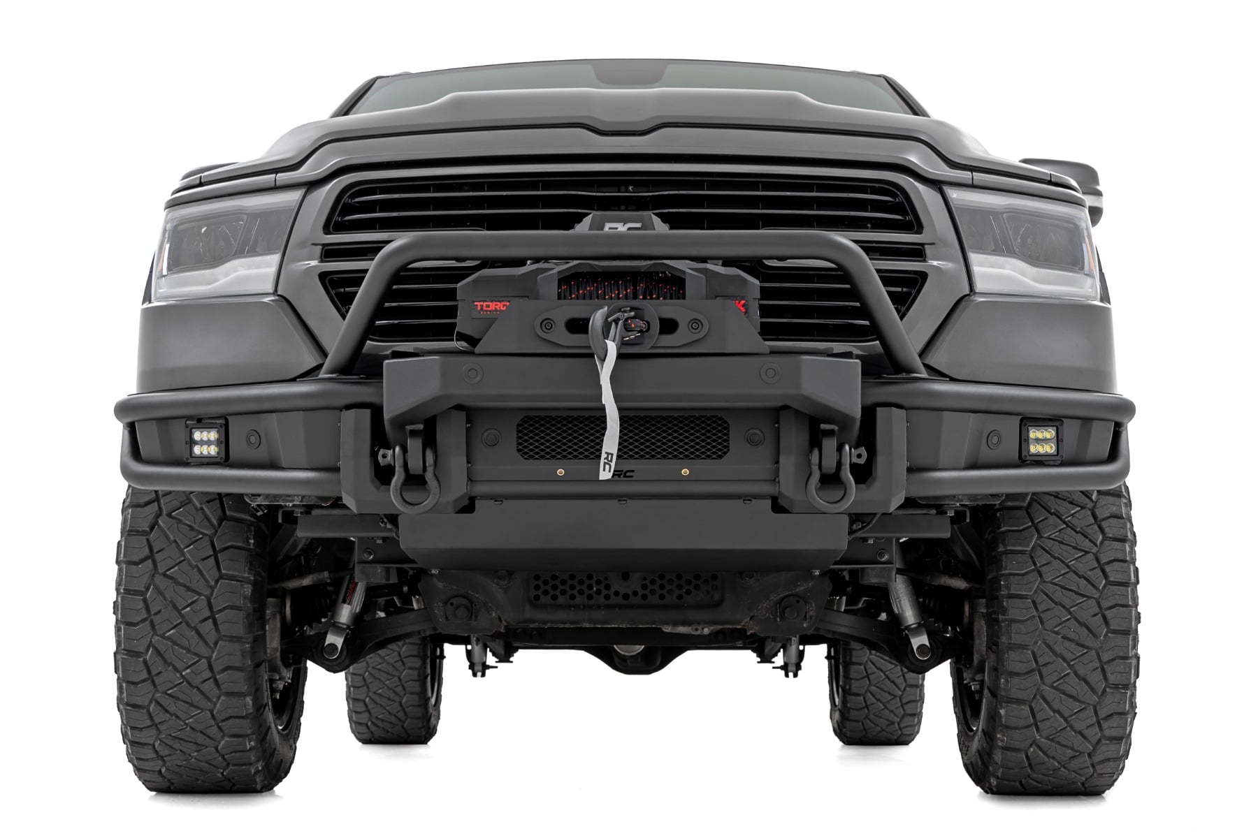 Front Bumper | Tubular | Winch Mount | Ram 1500 2WD/4WD (2019-2024) by Rough Country