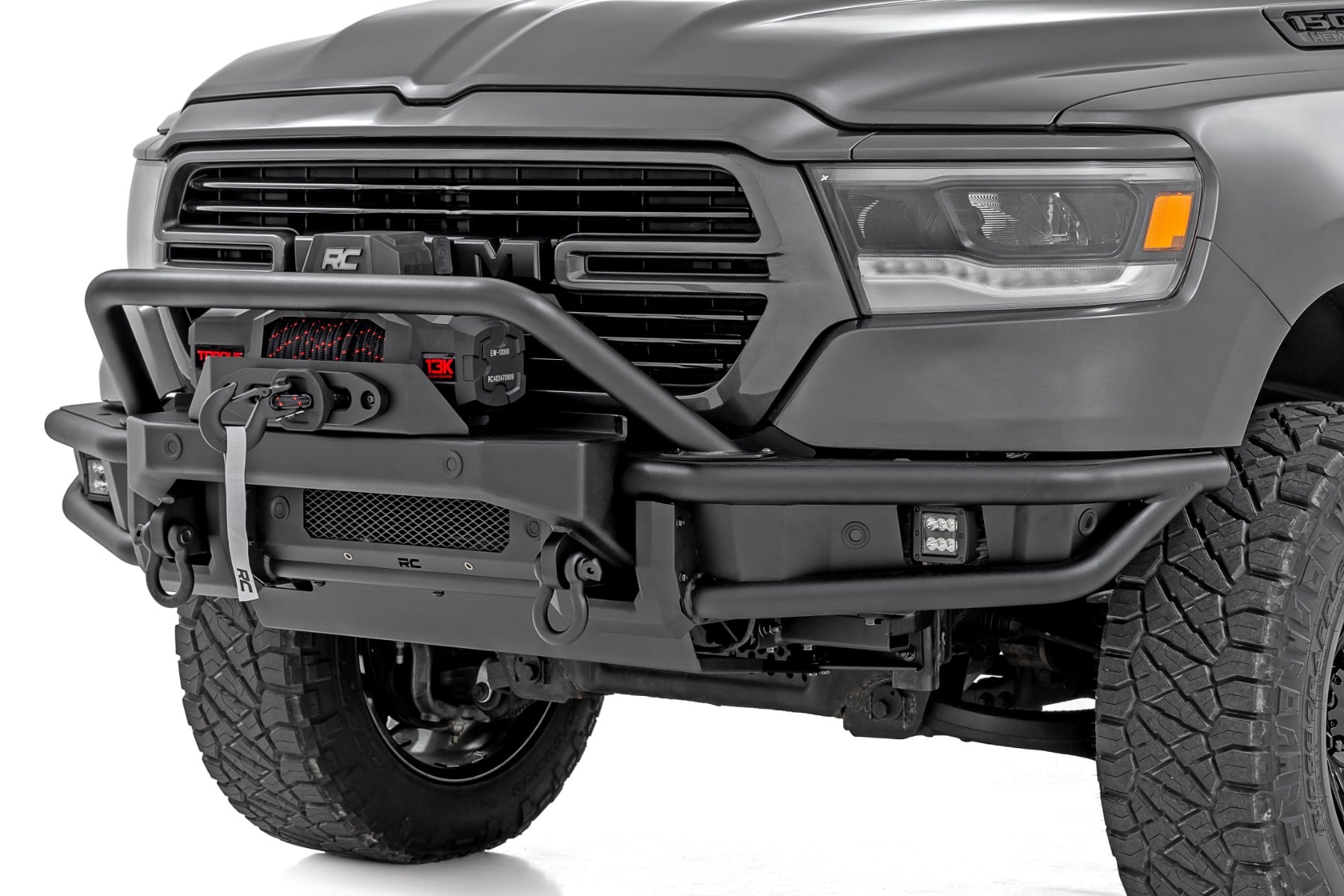 Front Bumper | Tubular | Winch Mount | Ram 1500 2WD/4WD (2019-2024) by Rough Country