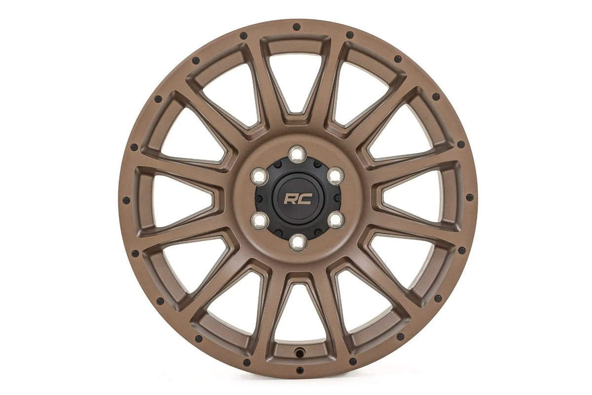 Rough Country 90 Series Wheel | One-Piece | Bronze | 18x9 | 5x5.5 | -12mm