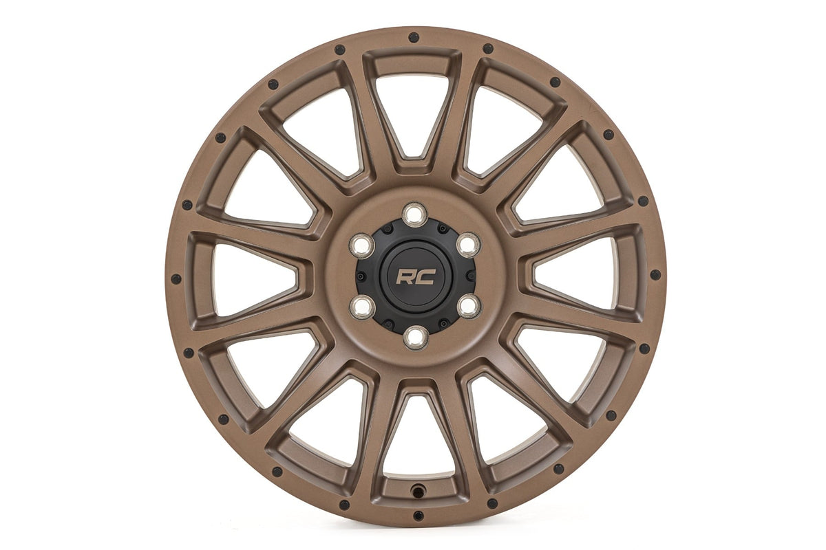 Rough Country 90 Series Wheel | One-Piece | Bronze | 18x9 | 6x5.5 | -12mm