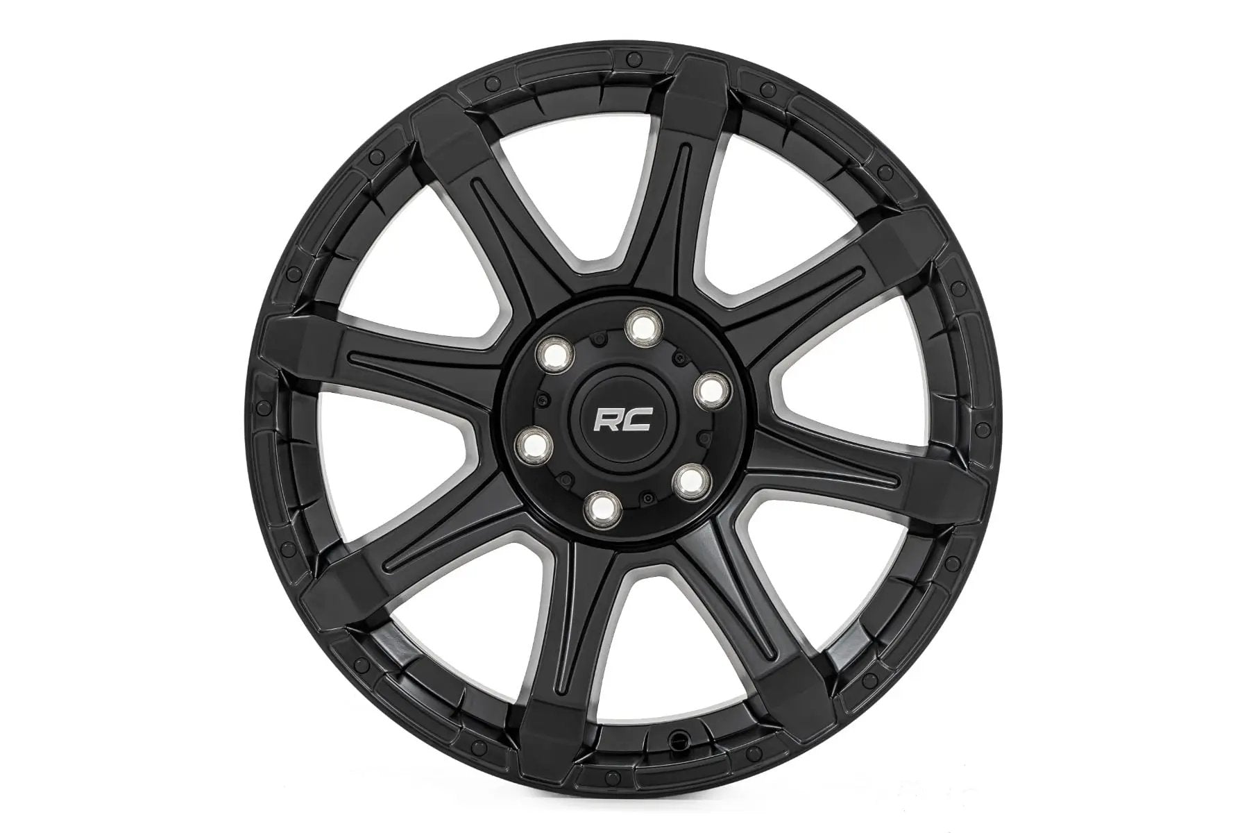 Rough Country 81 Series Wheel | One-Piece | Semi Gloss Black | 20x9 | 5x5.5 | 0mm by Rough Country