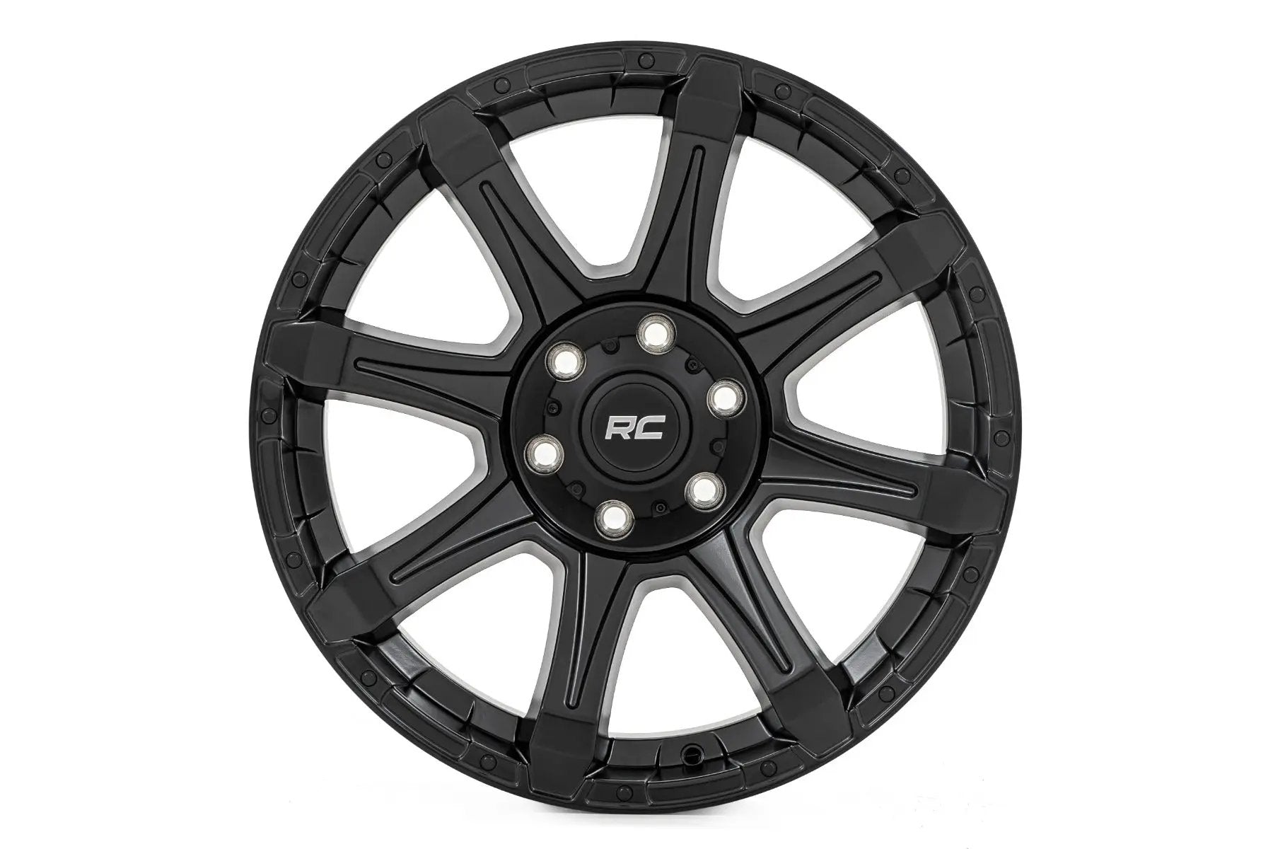 Rough Country 81 Series Wheel | One-Piece | Semi Gloss Black | 20x9 | 6x5.5 | 0mm by Rough Country