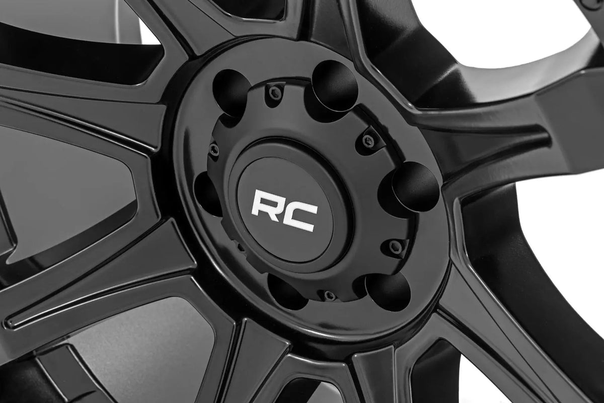 Rough Country 81 Series Wheel | One-Piece | Semi Gloss Black | 20x10 | 6x135 | -25mm by Rough Country