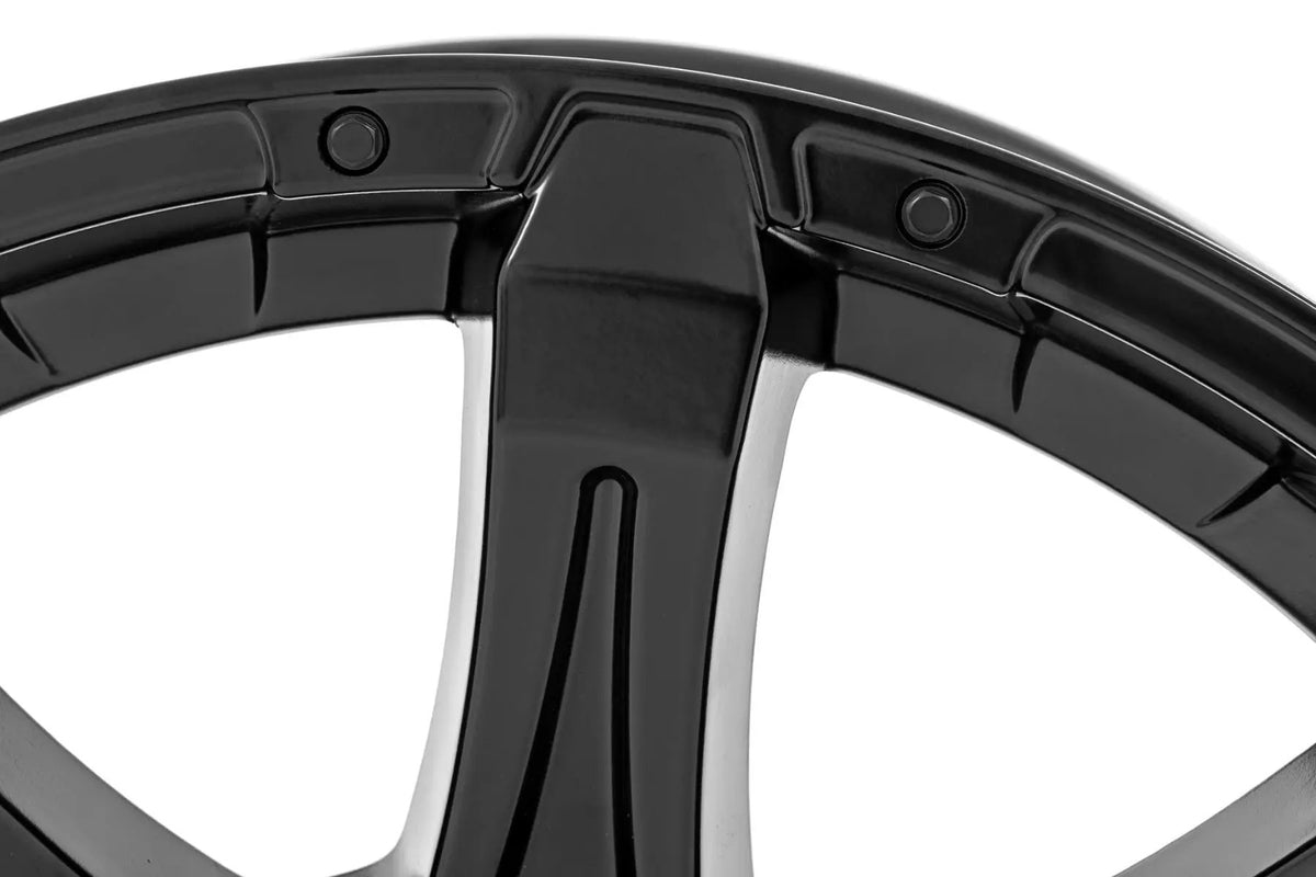 Rough Country 81 Series Wheel | One-Piece | Semi Gloss Black | 20x10 | 6x135 | -19mm by Rough Country