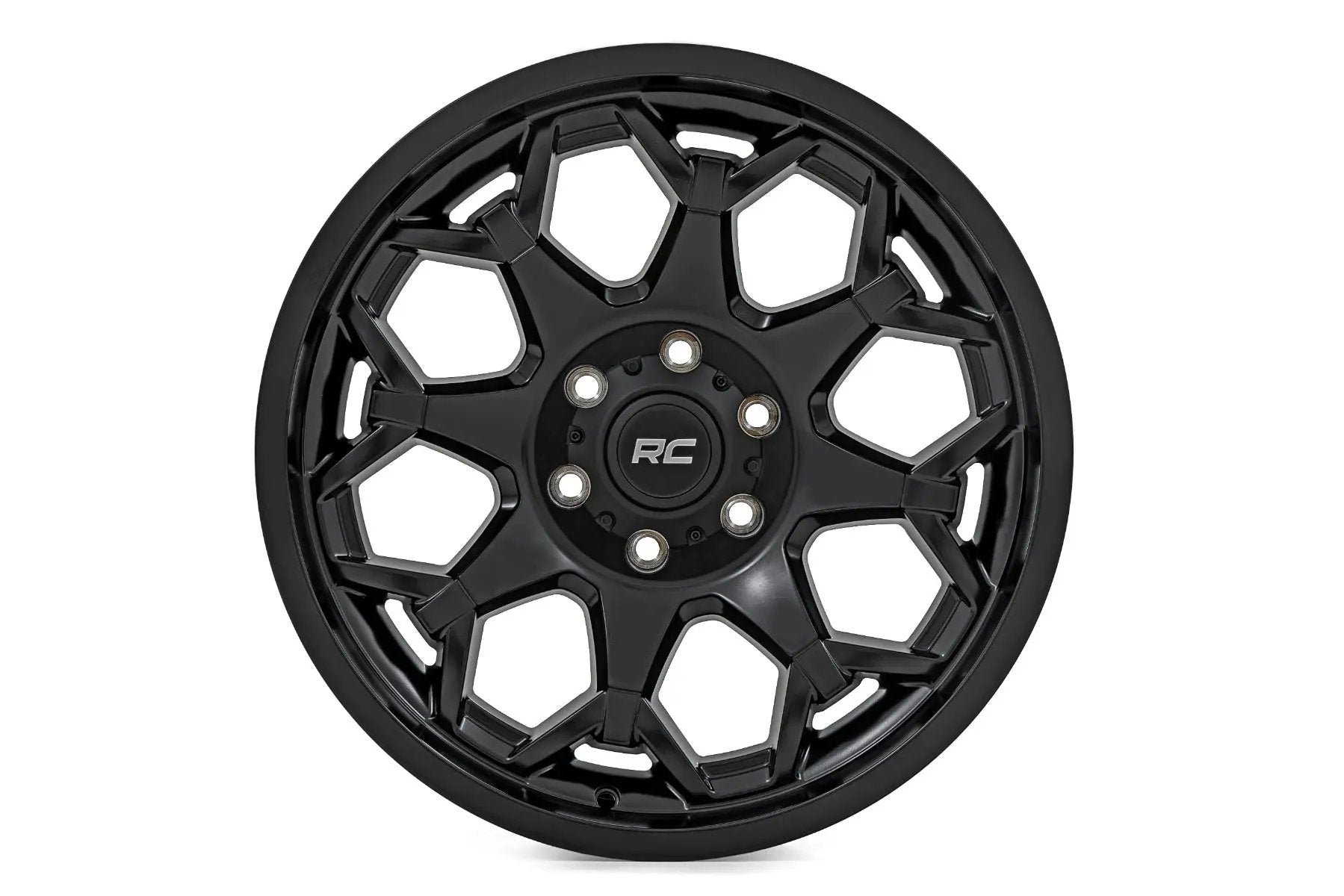 Rough Country 80 Series Wheel | One-Piece | Semi Gloss Black | 20x10 | 8x180 | -19mm by Rough Country