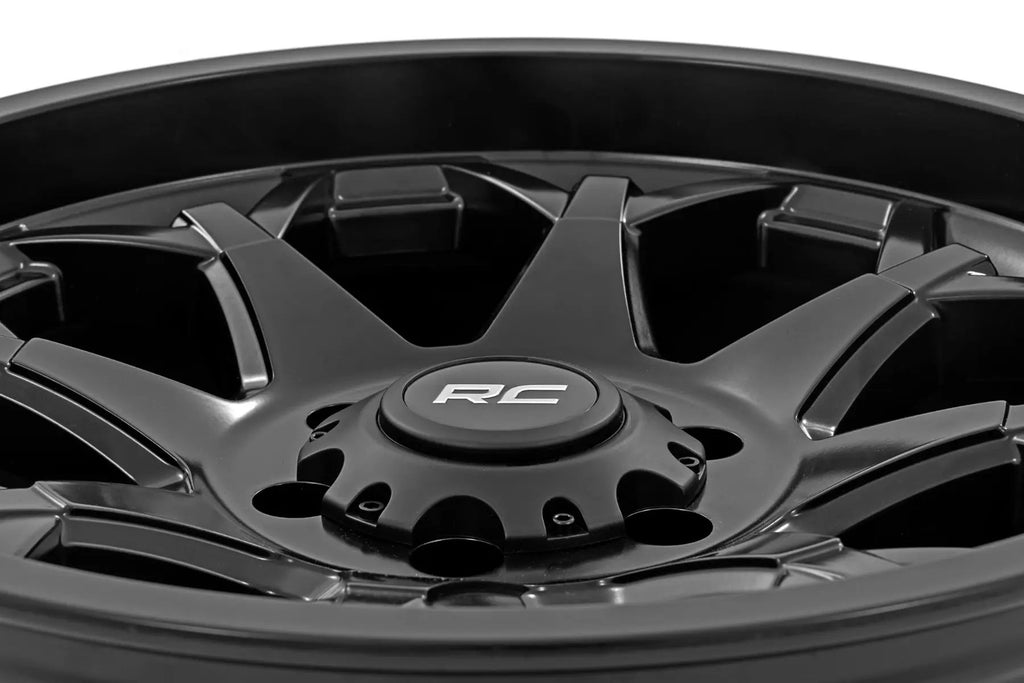 Rough Country 80 Series Wheel | One-Piece | Semi Gloss Black | 20x9 | 6x5.5 | 0mm by Rough Country
