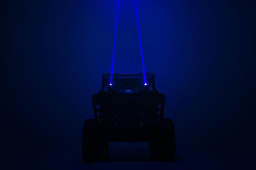 Laser Whip Light Kit | RGBW | 1200 Lumens | Pair by Rough Country