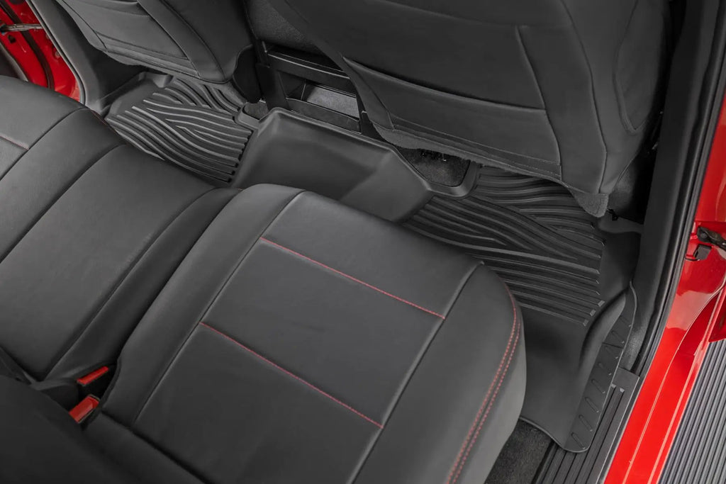 Flex-Fit Floor Mats | FR & RR | FR Bucket | Crew | Chevy/GMC 1500/2500HD/3500HD 2WD/4WD by Rough Country