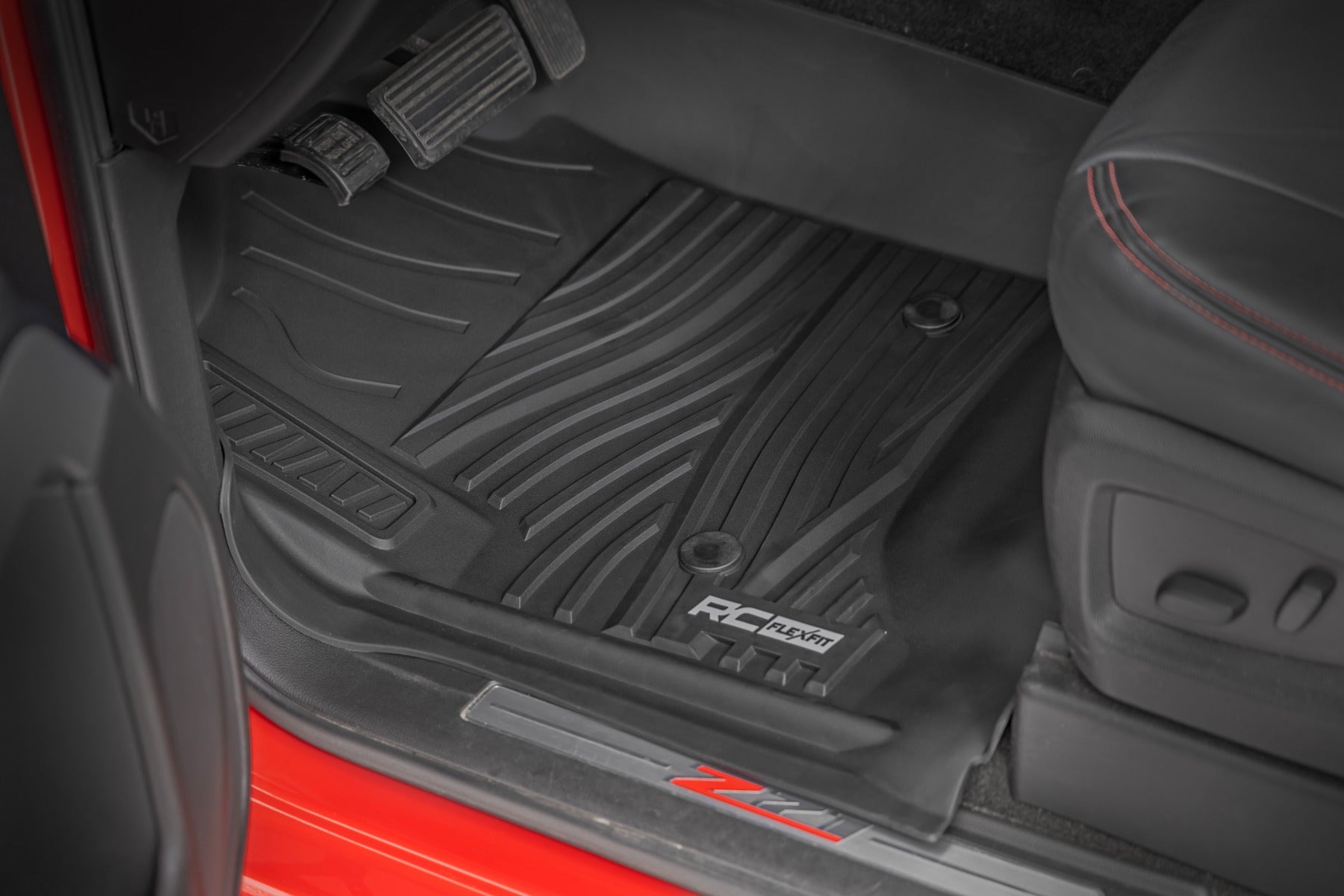Flex-Fit Floor Mats | Front | Chevy/GMC 1500/2500HD/3500HD (14-19 & Classic) by Rough Country