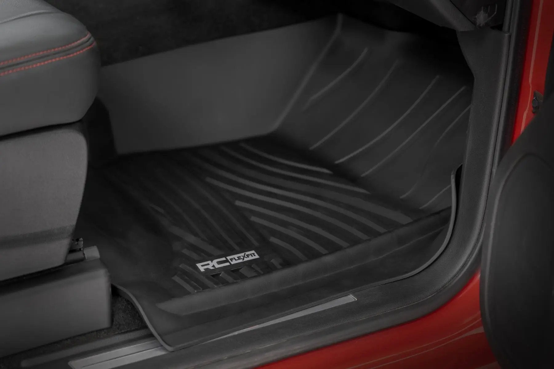 Flex-Fit Floor Mats | FR & RR | FR Bucket | Crew | Chevy/GMC 1500/2500HD/3500HD 2WD/4WD by Rough Country