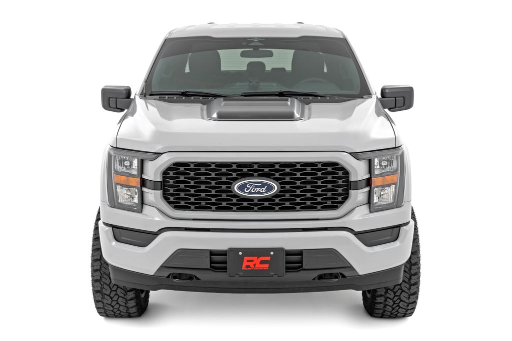 Hood Scoop | Gloss Black | Ford F-150 2WD/4WD (2021-2026) by Rough Country