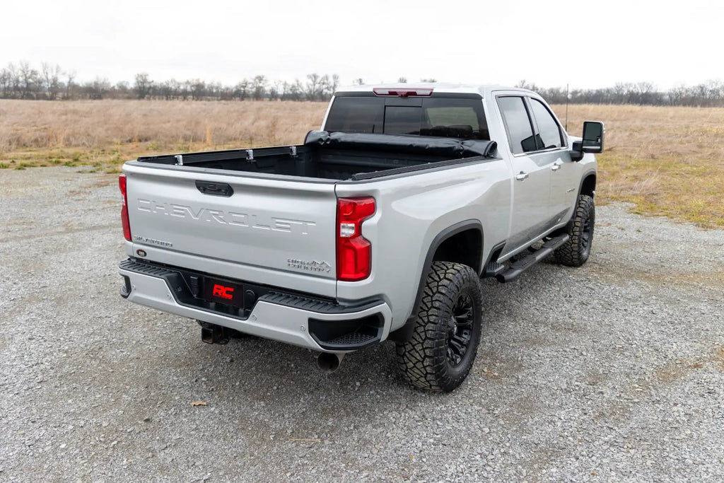 Soft Roll Up Bed Cover | 6'9" Bed | Chevy/GMC 2500HD/3500HD (20-26) by Rough Country