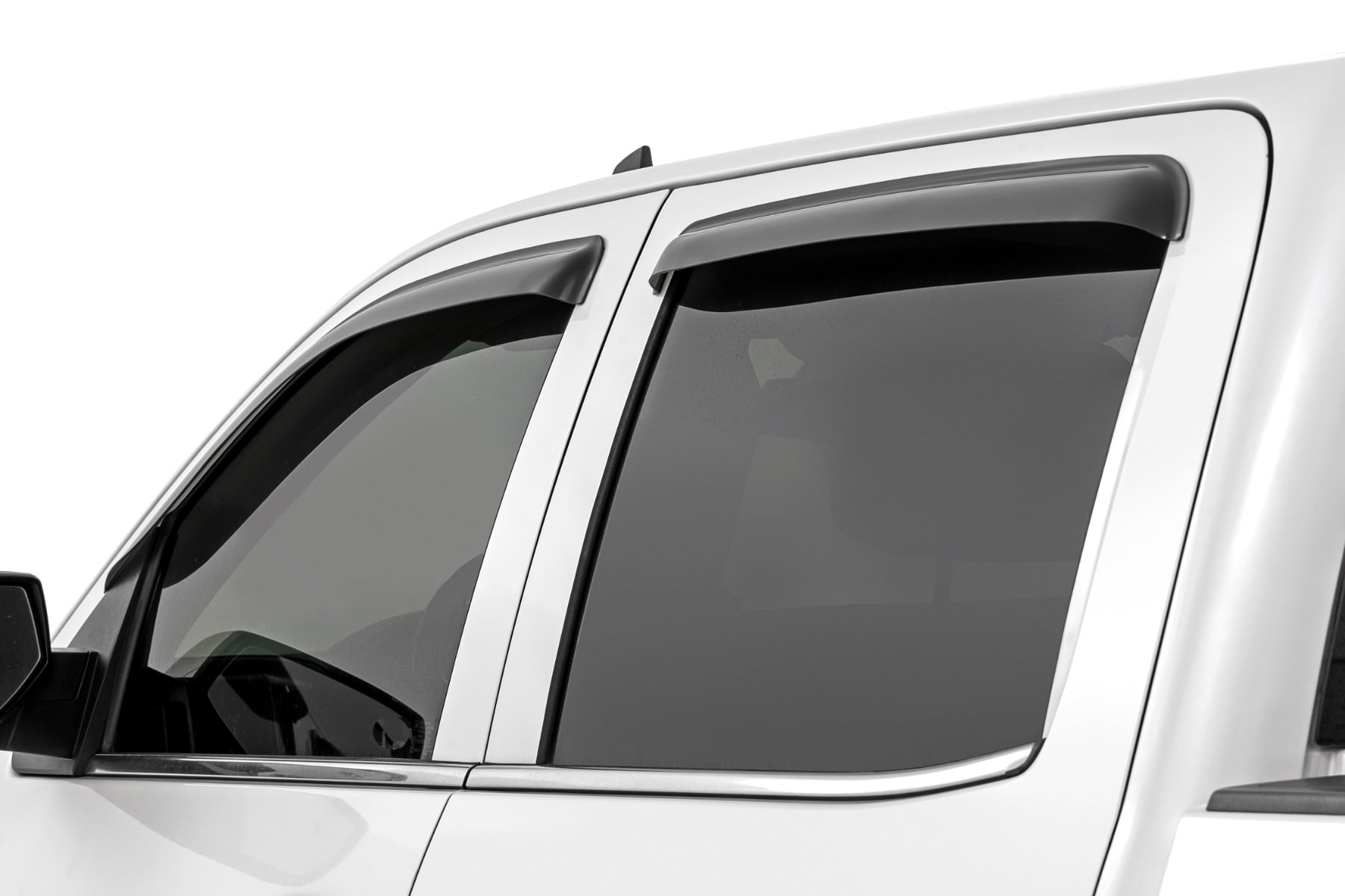 Side Window Deflectors | Tape On Rain Guard | Chevy/GMC 1500/2500HD/3500HD 2WD/4WD by Rough Country