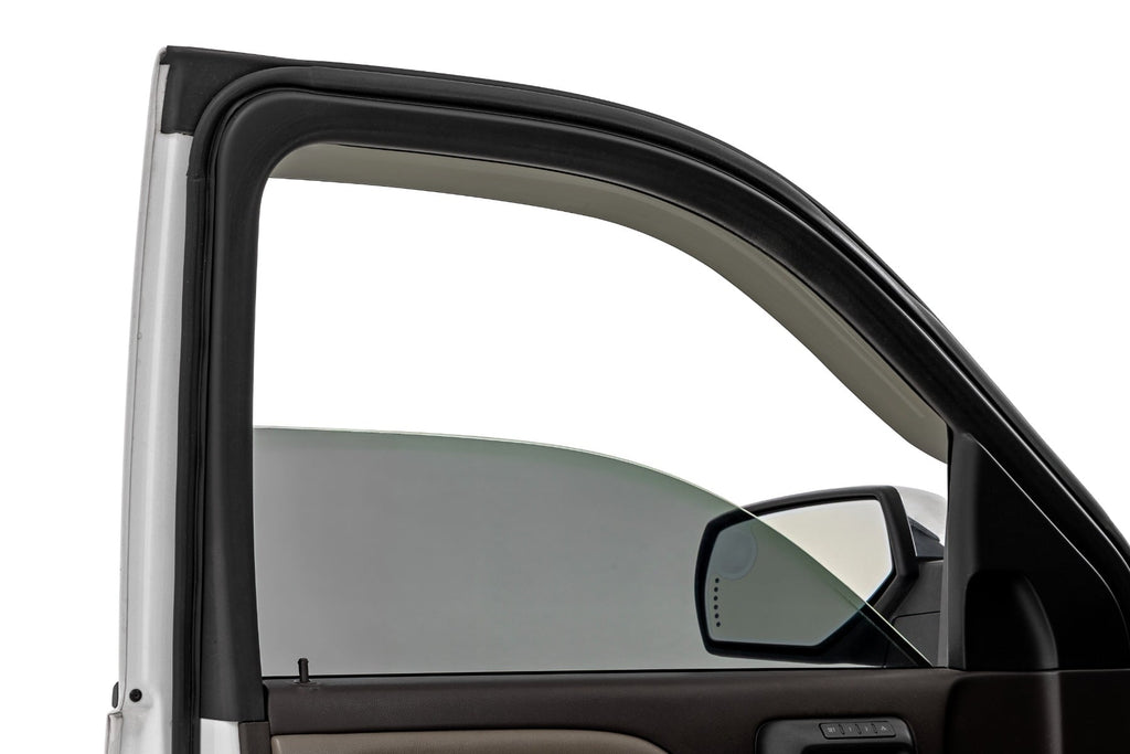Side Window Deflectors | Tape On Rain Guard | Chevy/GMC 1500/2500HD/3500HD 2WD/4WD by Rough Country