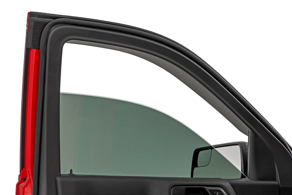 Side Window Deflectors | Tape On Rain Guard | Chevy/GMC 1500/2500HD/3500HD (19-26) by Rough Country