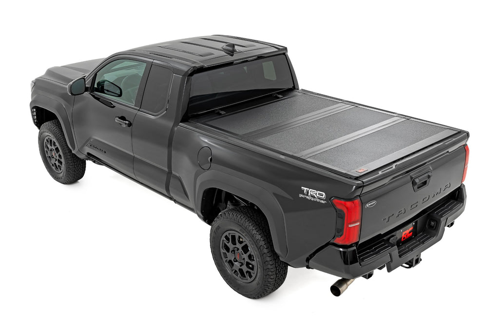 Hard Tri-Fold Flip Up Bed Cover | 6' Bed | Toyota Tacoma 2WD/4WD (2024-2026) by Rough Country