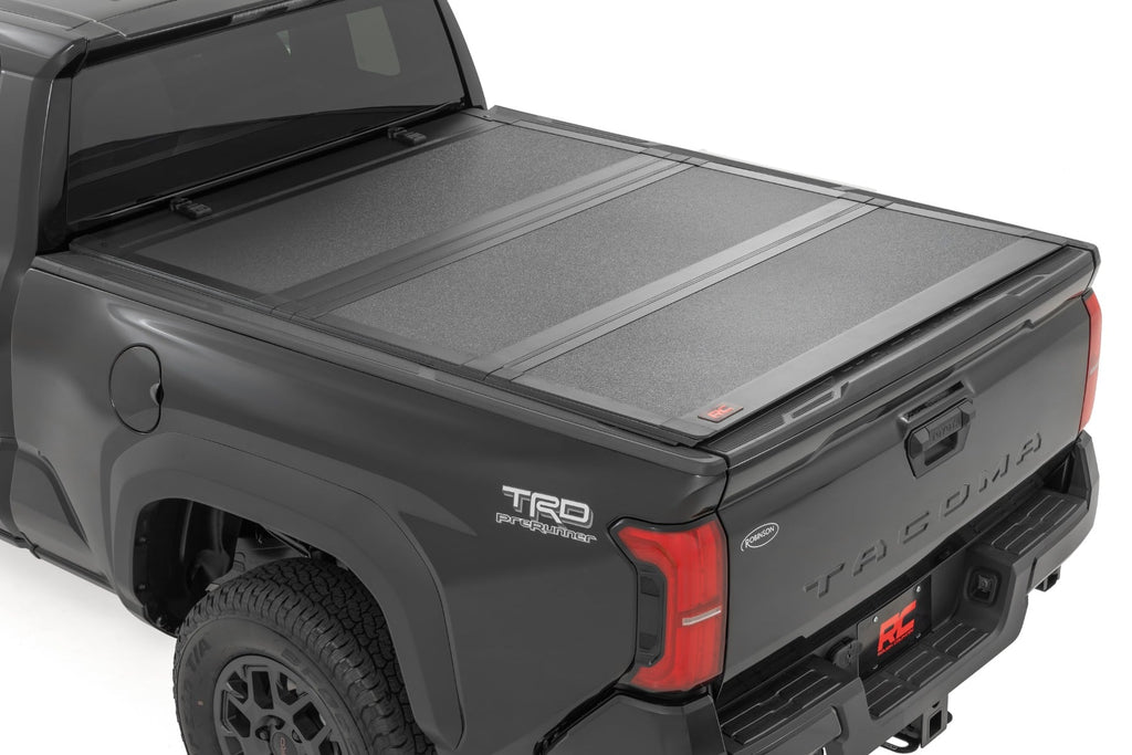 Hard Tri-Fold Flip Up Bed Cover | 6' Bed | Toyota Tacoma 2WD/4WD (2024-2026) by Rough Country