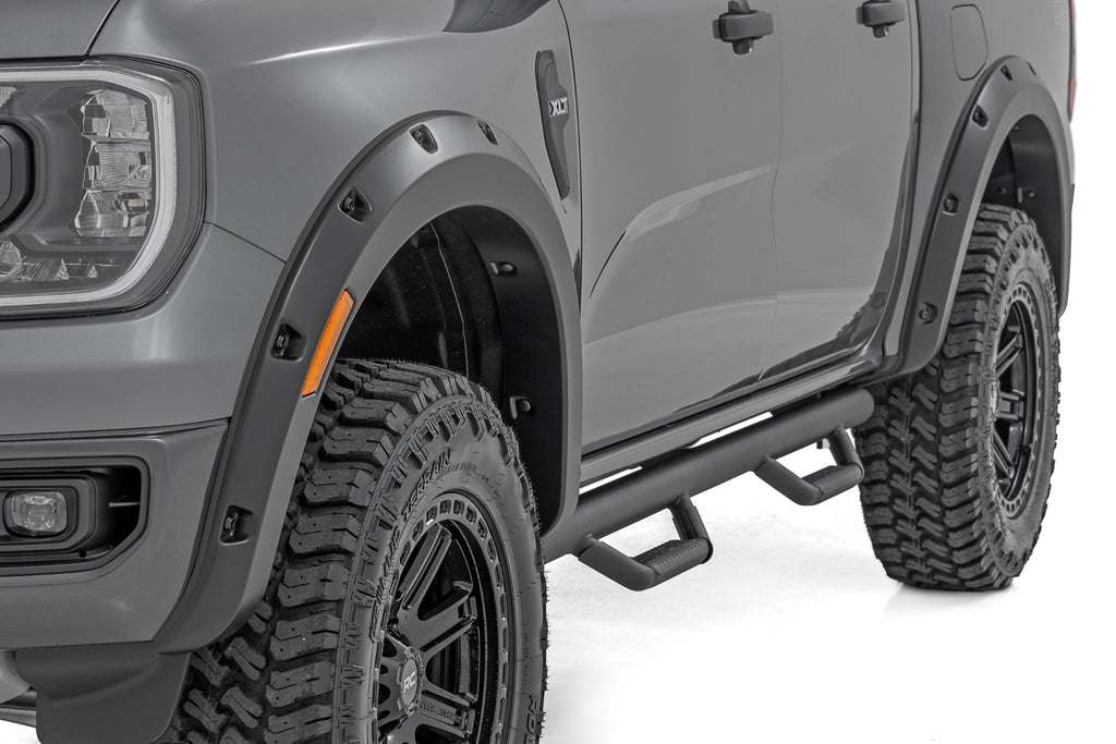 Pocket Fender Flares | G1 Absolute Black | Ford Ranger 2WD/4WD (2024-2026) by Rough Country