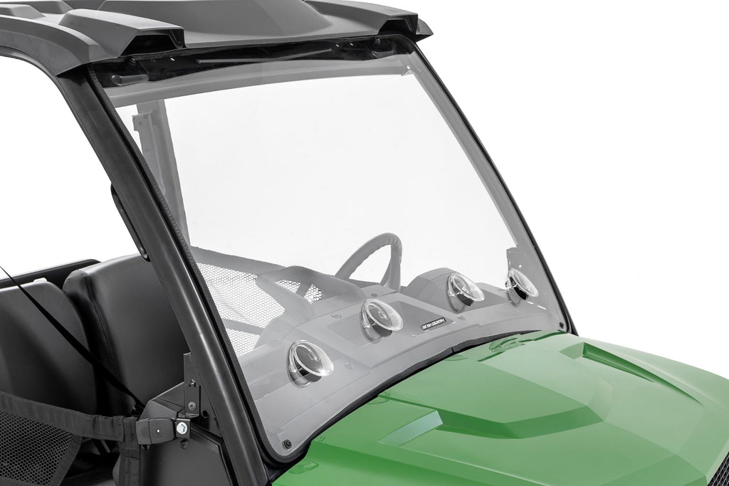 Vented Full Windshield | Scratch Resistant | John Deere Gator XUV 835 by Rough Country