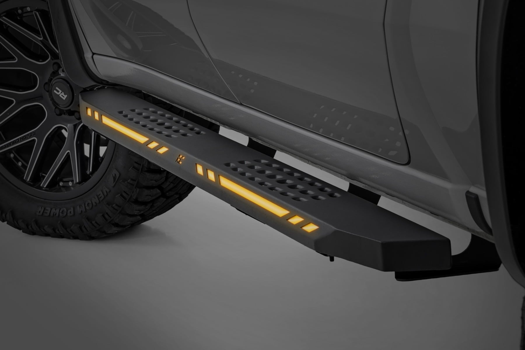 AC2 Running Boards | Amber/White | Crew Cab | Ram 1500 (19-26)/1500 TRX (21-24) by Rough Country