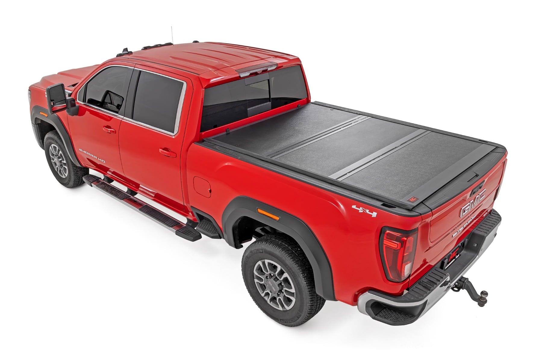 Hard Low Profile Bed Cover | 6'9" Bed | Rail Caps | Chevy/GMC 2500HD/3500HD (20-26) by Rough Country