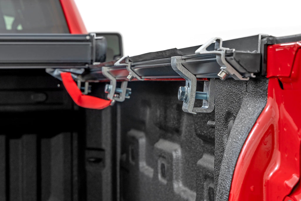 Hard Low Profile Bed Cover | 6'9" Bed | Rail Caps | Chevy/GMC 2500HD/3500HD (20-26) by Rough Country