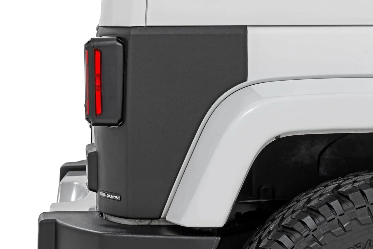 Trail Cladding | Rear Corners | Jeep Wrangler JK/Wrangler Unlimited (07-18) by Rough Country