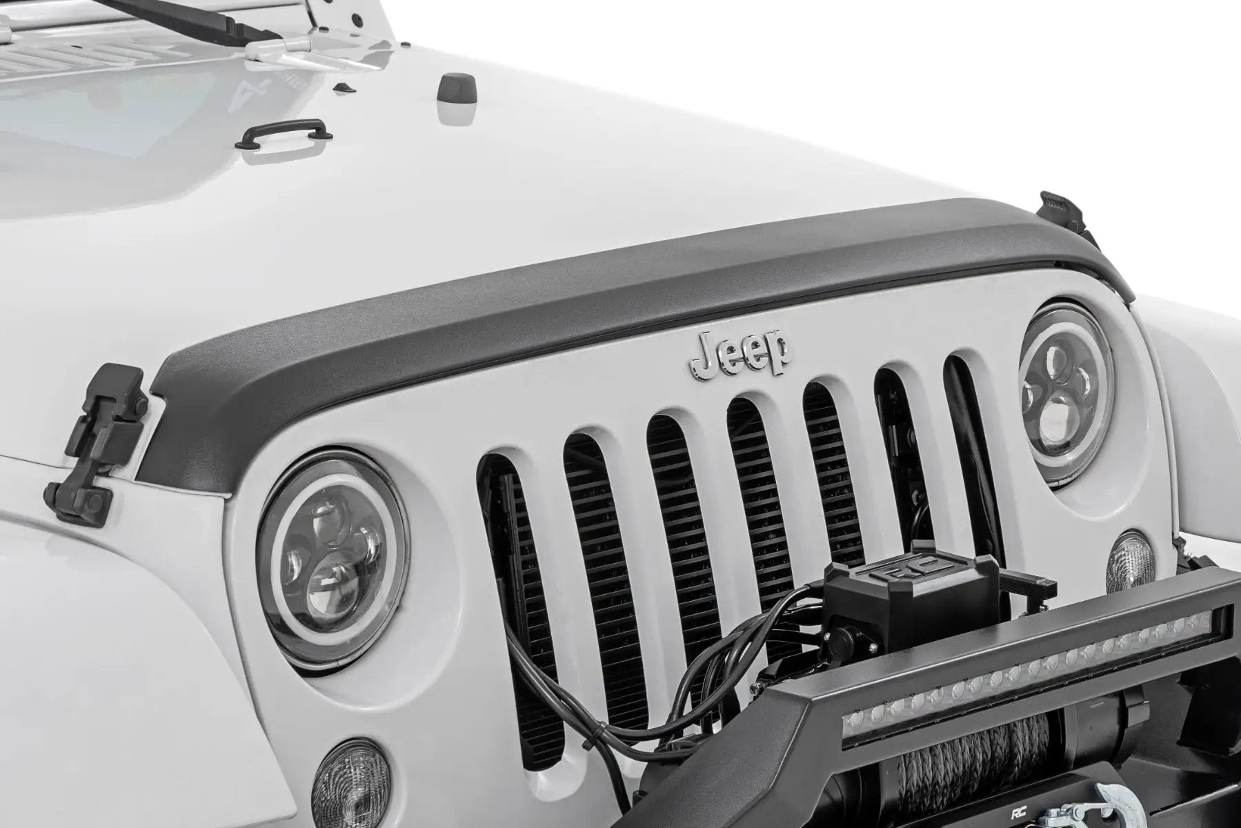 Hood Protector | Trail Cladding | Jeep Wrangler JK/Wrangler Unlimited (07-18) by Rough Country
