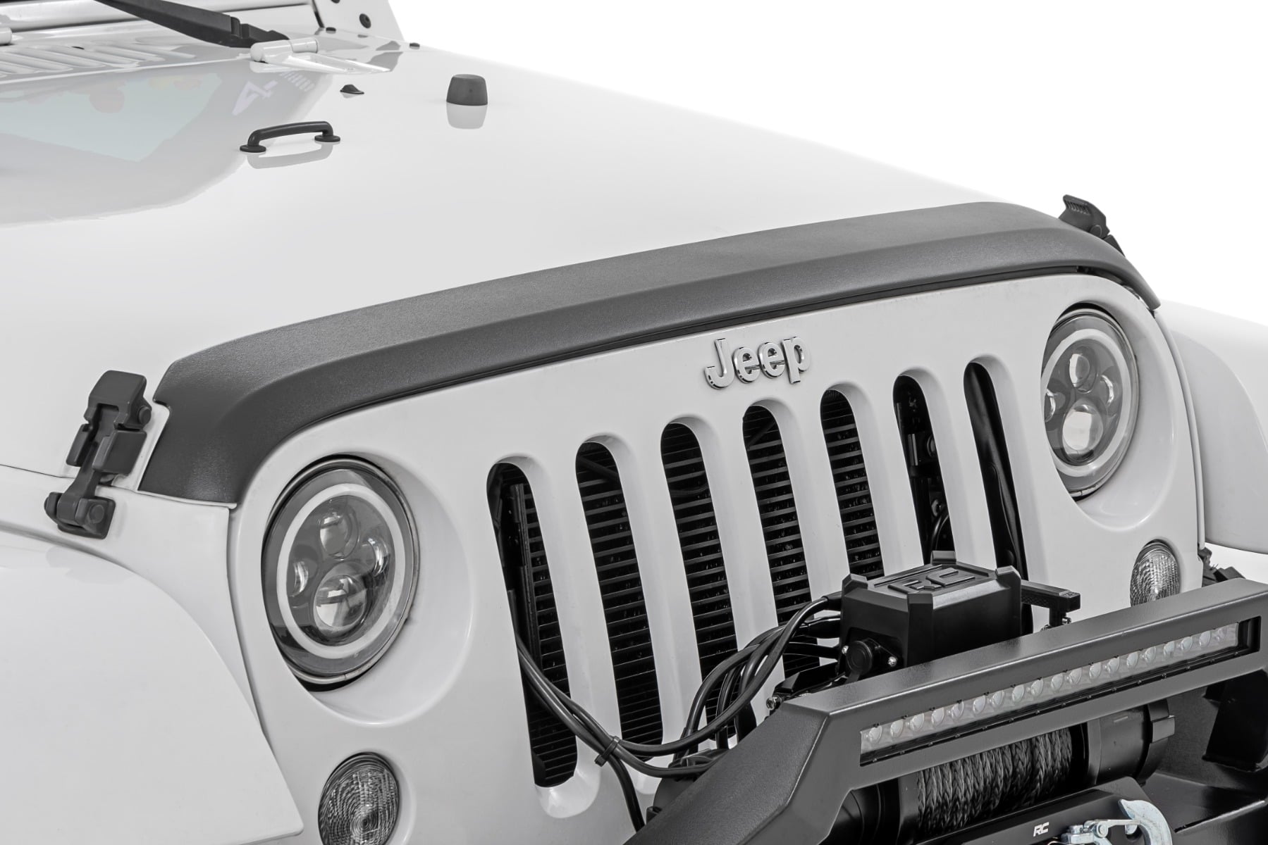 Hood Protector | Trail Cladding | Jeep Wrangler JK/Wrangler Unlimited (07-18) by Rough Country