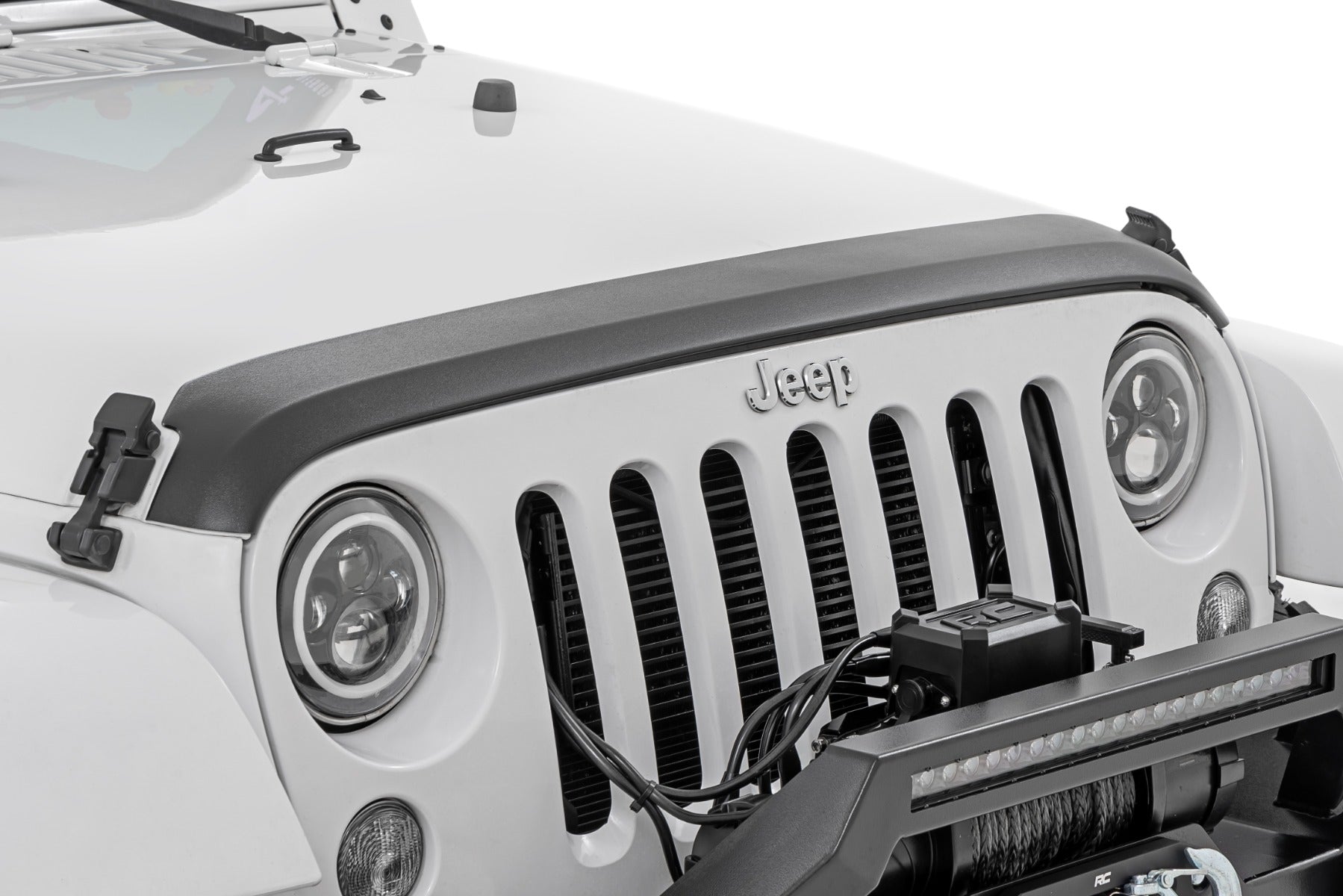 Hood Protector | Trail Cladding | Jeep Wrangler JK/Wrangler Unlimited (07-18) by Rough Country