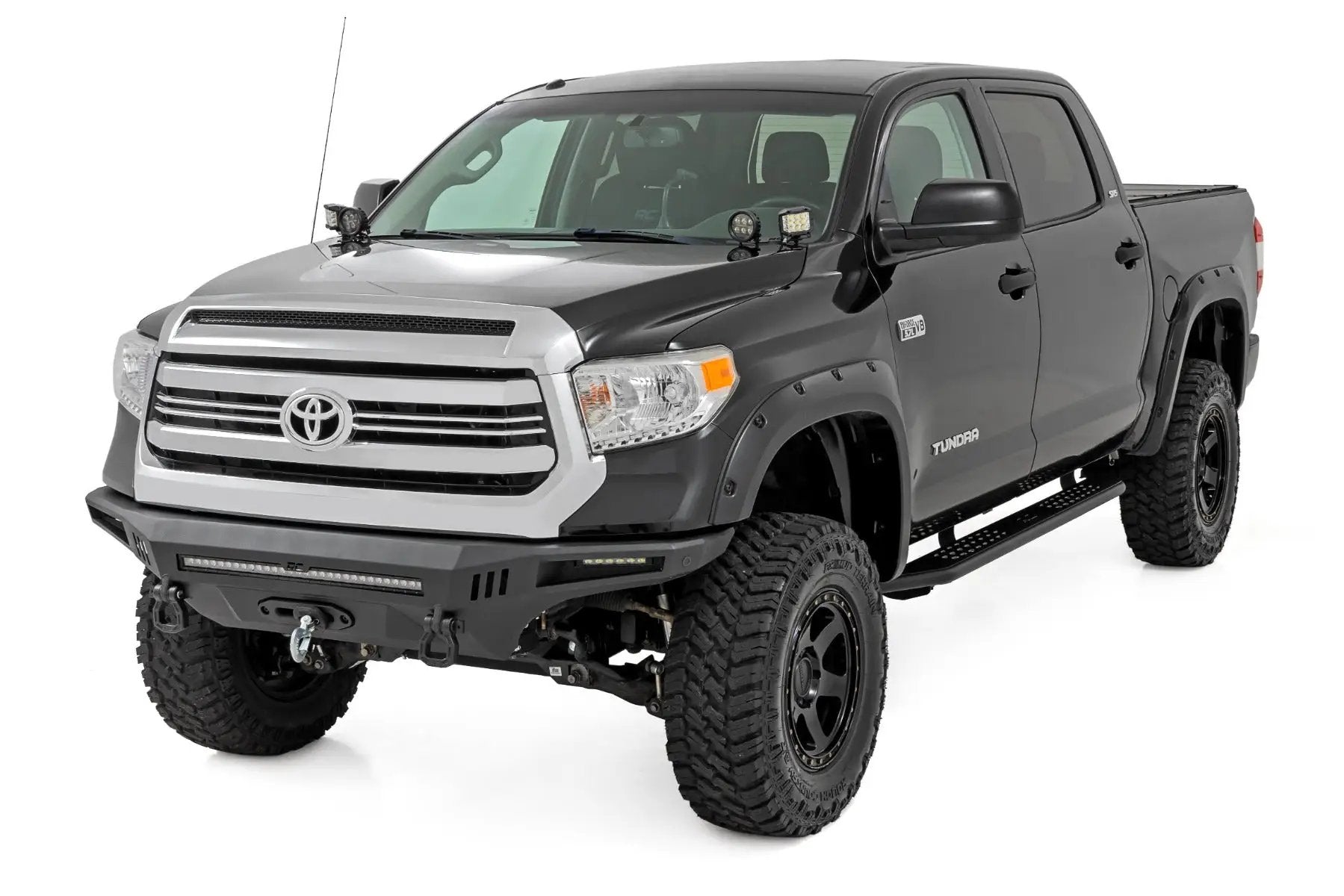 OV2 Running Boards | Side Step Bars | Crew Cab | Toyota Tundra 2WD/4WD (07-21) by Rough Country