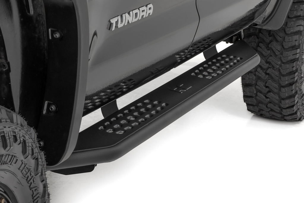 OV2 Running Boards | Side Step Bars | Crew Cab | Toyota Tundra 2WD/4WD (07-21) by Rough Country