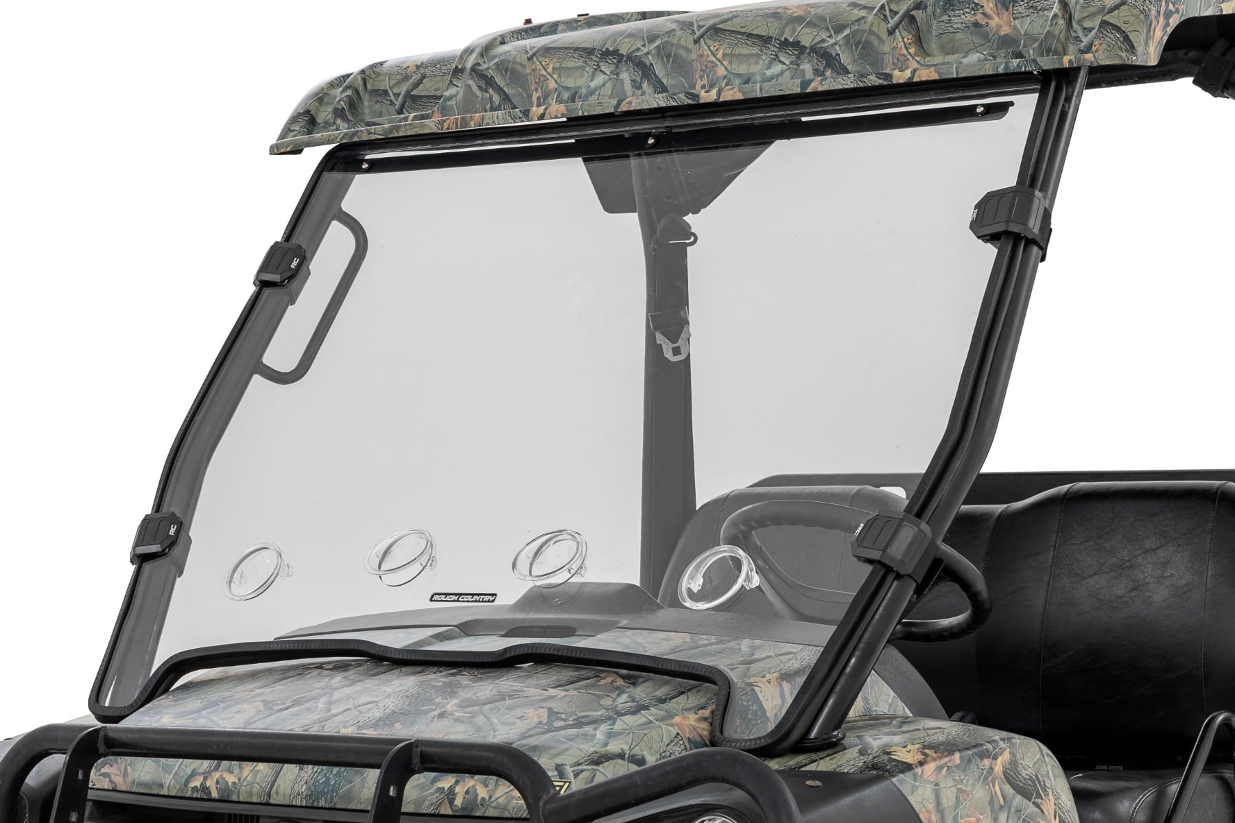 Vented Full Windshield | Scratch Resistant | John Deere Gator XUV 625/Gator XUV 850 by Rough Country