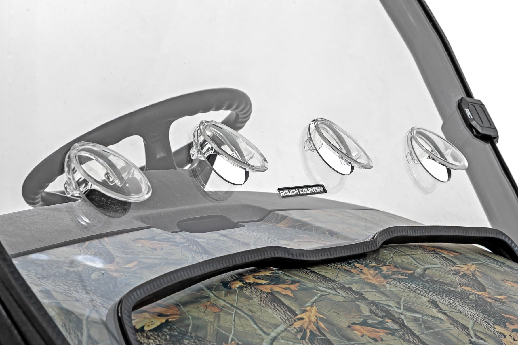 Vented Full Windshield | Scratch Resistant | John Deere Gator XUV 625/Gator XUV 850 by Rough Country