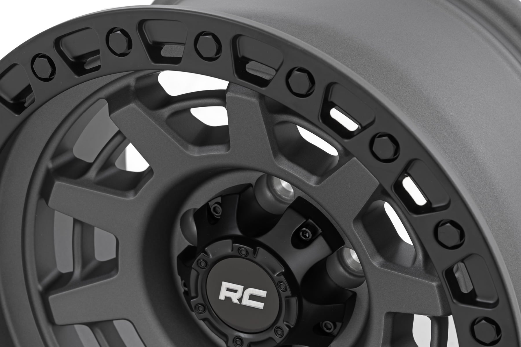 Rough Country 85 Series Wheel | One-Piece | Gunmetal Gray/Black | 15x8 | 5x4.5 | -19mm by Rough Country