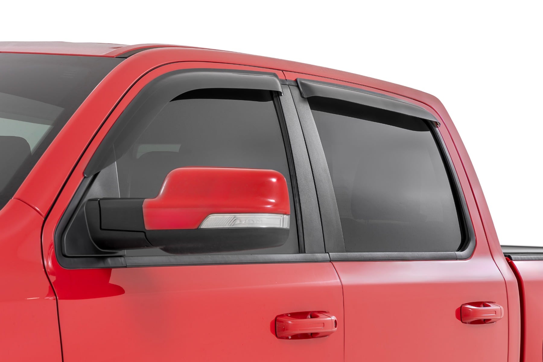 Side Window Deflectors | Tape On Rain Guard | Ram 1500 (19-26)/1500 TRX (21-24) by Rough Country