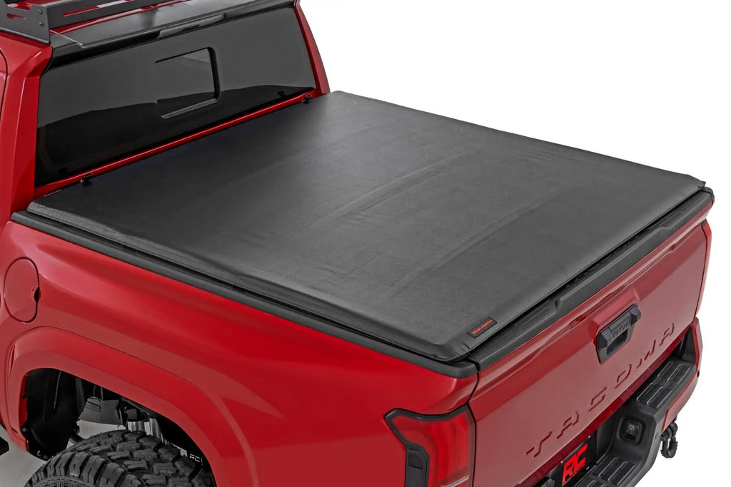 Soft Roll Up Bed Cover | 5' Bed | Toyota Tacoma 2WD/4WD (2024-2026) by Rough Country